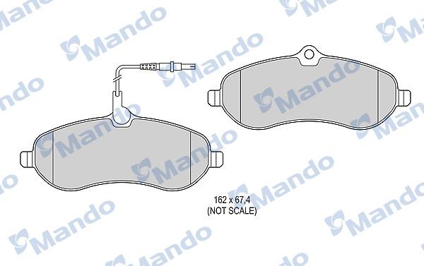 Mando MBF015481 - Set placute frana,frana disc aaoparts.ro