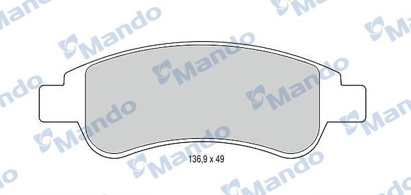 Mando MBF015475 - Set placute frana,frana disc aaoparts.ro