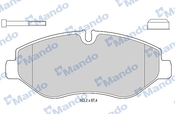 Mando MBF015563 - Set placute frana,frana disc aaoparts.ro