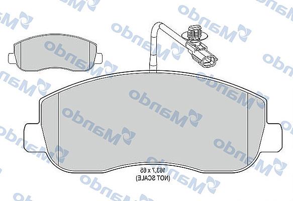 Mando MBF015042 - Set placute frana,frana disc aaoparts.ro