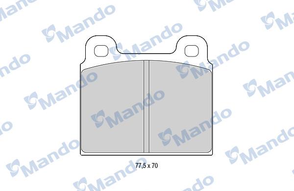 Mando MBF015052 - Set placute frana,frana disc aaoparts.ro