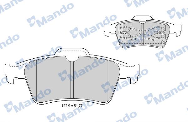 Mando MBF015221 - Set placute frana,frana disc aaoparts.ro