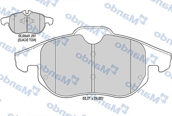 Mando MBF015181 - Set placute frana,frana disc aaoparts.ro