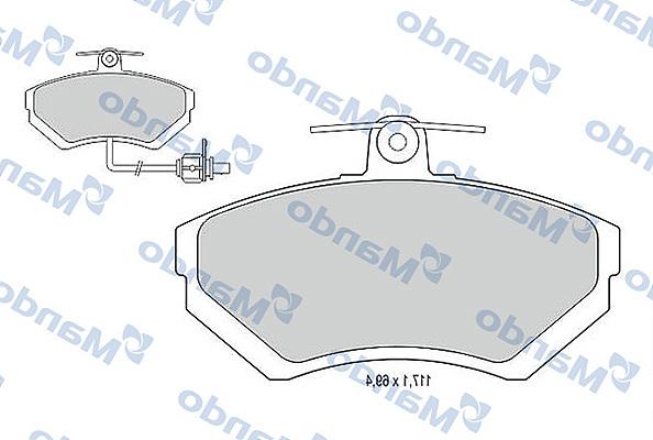 Mando MBF015123 - Set placute frana,frana disc aaoparts.ro