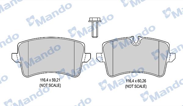 Mando MBF015379 - Set placute frana,frana disc aaoparts.ro
