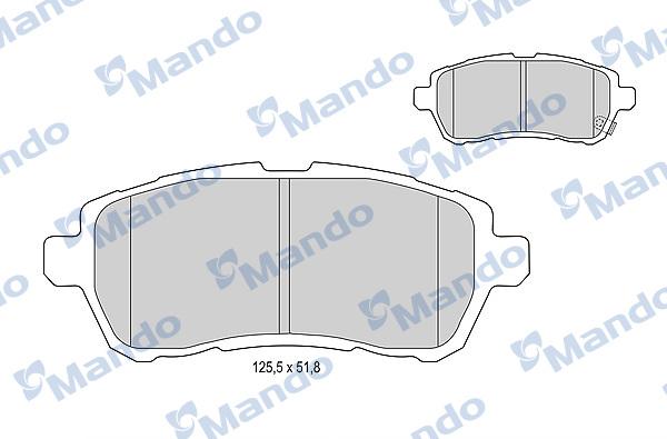 Mando MBF015245 - Set placute frana,frana disc aaoparts.ro