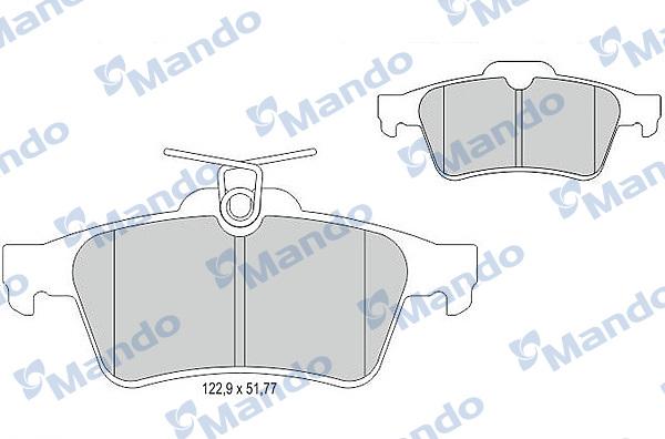 Mando MBF015203 - Set placute frana,frana disc aaoparts.ro