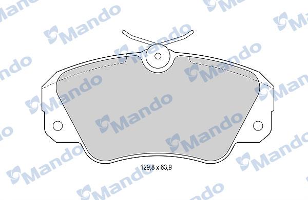 Mando MBF015756 - Set placute frana,frana disc aaoparts.ro