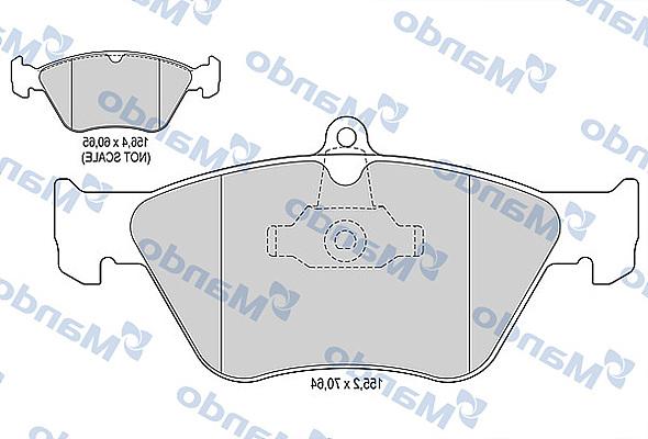 Mando MBF015757 - Set placute frana,frana disc aaoparts.ro