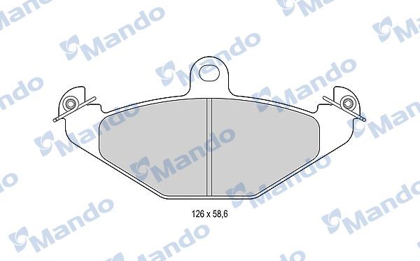 Mando MBF015795 - Set placute frana,frana disc aaoparts.ro