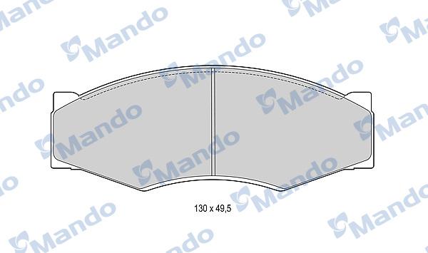Mando MBF015725 - Set placute frana,frana disc aaoparts.ro