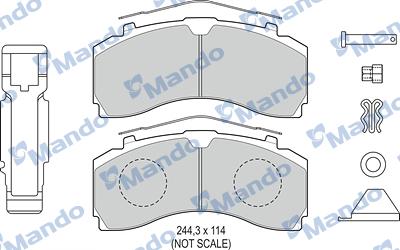 Mando MBF016112 - Set placute frana,frana disc aaoparts.ro