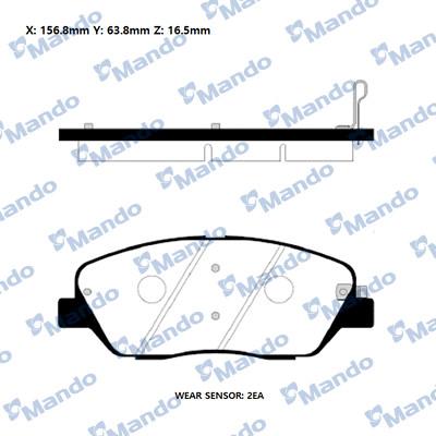 Mando RMPK49 - Set placute frana,frana disc aaoparts.ro