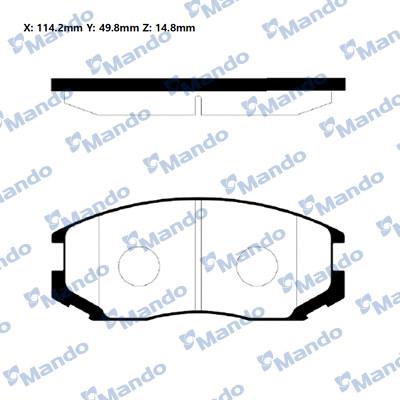 Mando RMPM01NS - Set placute frana,frana disc aaoparts.ro