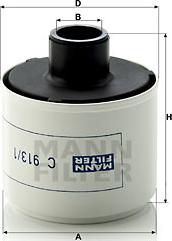 Mann-Filter C 913/1 - Filtru aer, admisie compresor aaoparts.ro