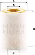 Mann-Filter C 1036/2 - Filtru aer aaoparts.ro