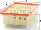 Mann-Filter C 25 117/2 - Filtru aer aaoparts.ro