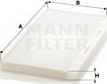 Mann-Filter CU 5366 - Filtru, aer habitaclu aaoparts.ro