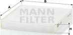 Mann-Filter CU19001 - Filtru, aer habitaclu aaoparts.ro