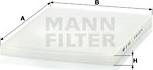 Mann-Filter CU 3059 - Filtru, aer habitaclu aaoparts.ro