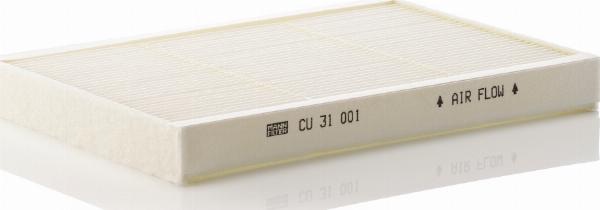 Mann-Filter CU 31 001 - Filtru, aer habitaclu aaoparts.ro