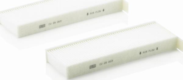 Mann-Filter CU 29 003-2 - Filtru, aer habitaclu aaoparts.ro