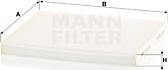 Mann-Filter CU 24 004 - Filtru, aer habitaclu aaoparts.ro