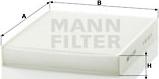 Mann-Filter CU 2559 - Filtru, aer habitaclu aaoparts.ro