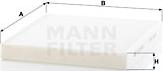 Mann-Filter CU 26 009 - Filtru, aer habitaclu aaoparts.ro