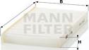 Mann-Filter CU 21 005-2 - Filtru, aer habitaclu aaoparts.ro