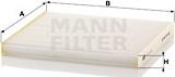 Mann-Filter CU 23 011 - Filtru, aer habitaclu aaoparts.ro