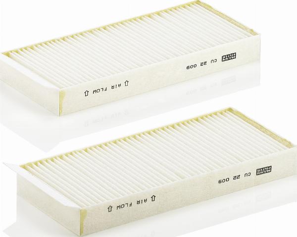 Mann-Filter CU 22 009-2 - Filtru, aer habitaclu aaoparts.ro