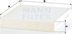 Mann-Filter CU 22 034 - Filtru, aer habitaclu aaoparts.ro