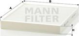 Mann-Filter CU 2757 - Filtru, aer habitaclu aaoparts.ro