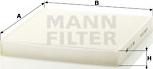 Mann-Filter CU 27 008 - Filtru, aer habitaclu aaoparts.ro