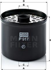 Mann-Filter P 917 x - Filtru combustibil aaoparts.ro