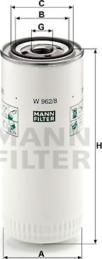 Mann-Filter W 962/8 - Filtru ulei aaoparts.ro