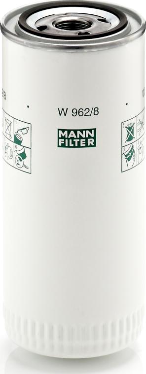 Mann-Filter W 962/8 - Filtru ulei aaoparts.ro