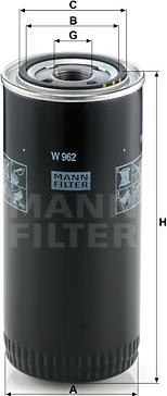 Mann-Filter W 962 - Filtru ulei aaoparts.ro