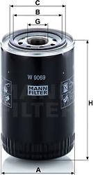 Mann-Filter W 9069 - Filtru ulei aaoparts.ro