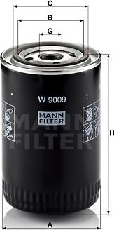 Mann-Filter W 9009 - Filtru ulei aaoparts.ro