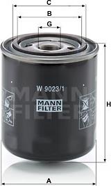 Mann-Filter W 9023/1 - Filtru hidraulic, cutie de viteze automata aaoparts.ro