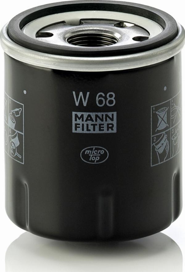 Mann-Filter W 68 - Filtru ulei aaoparts.ro