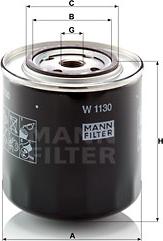 Mann-Filter W 1130 - Filtru ulei aaoparts.ro