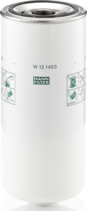 Mann-Filter W 13 145/3 - Filtru ulei aaoparts.ro