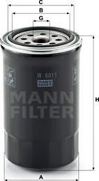 Mann-Filter W 8011 - Filtru ulei aaoparts.ro