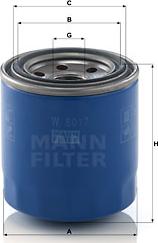 Mann-Filter W 8017 - Filtru ulei aaoparts.ro