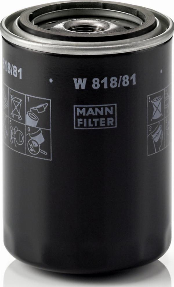 Mann-Filter W 818/81 - Filtru ulei aaoparts.ro