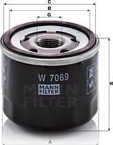 Mann-Filter W 7069 - Filtru ulei aaoparts.ro