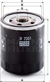 Mann-Filter W 7061 - Filtru ulei aaoparts.ro